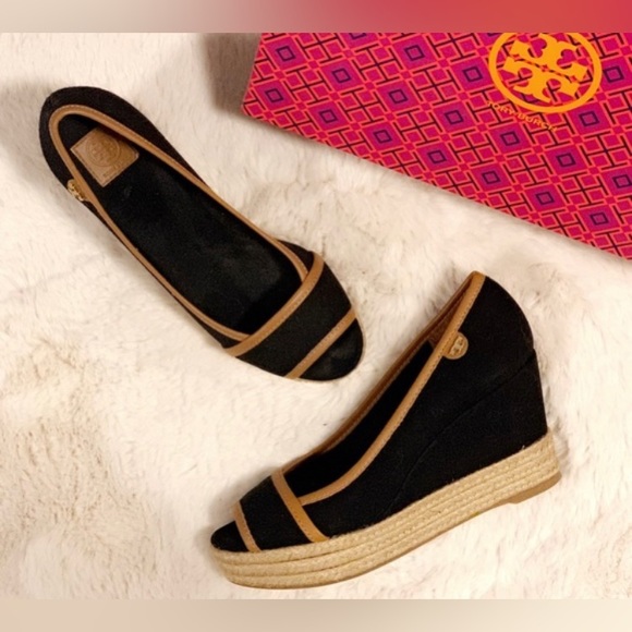 Tory Burch Espadrille Wedges - Picture 2 of 12